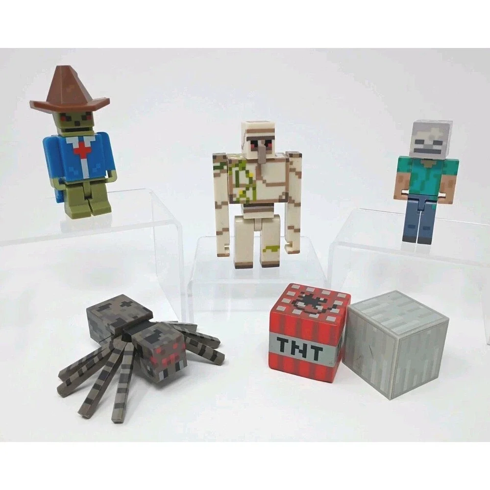 Minecraft Figure Lot Of 6 Mixed Figures